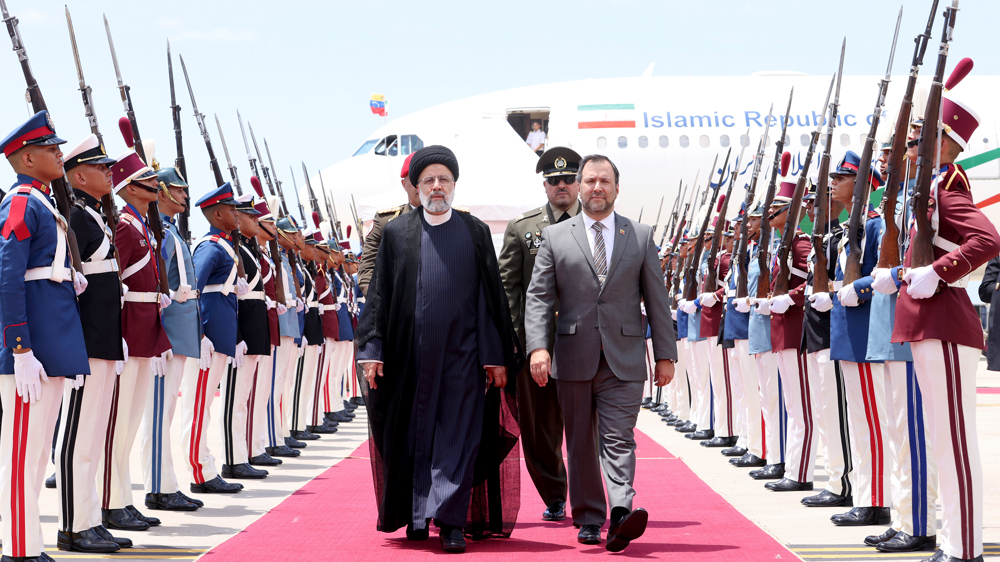 President Raeisi arrives in Caracas on first stop of Latin American tour