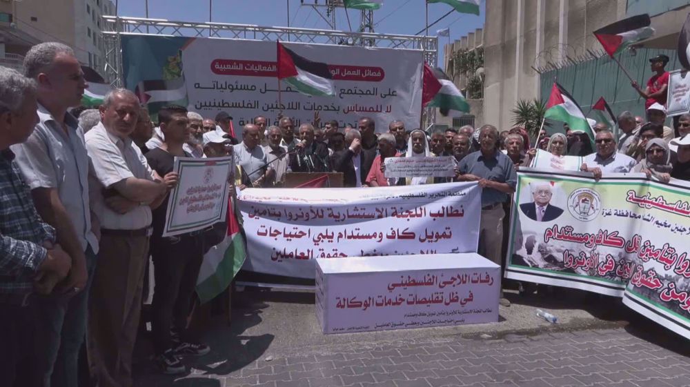 On World Refugee Day, Gazans protest against UNRWA aid cuts 