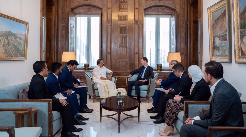 Assad stresses look east policy as Indian minister visits Syria 