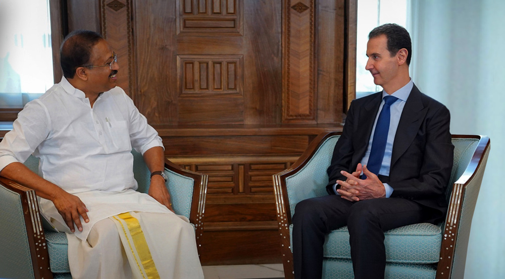 Indian minister visits Syria, explores ways of boosting cooperation
