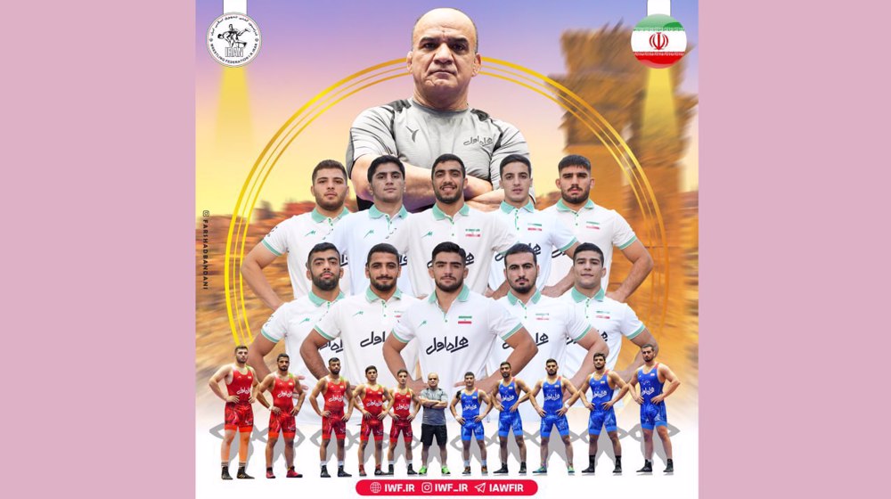 Iran under-20 wrestling team claims title in Asian Championships