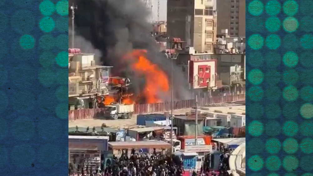 Incendies et explosions à Karbala