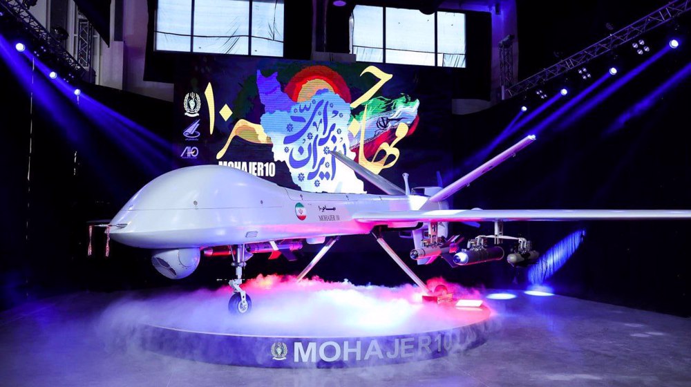 Iran unveils 'Mohajer-10' drone with 2,000km flight range