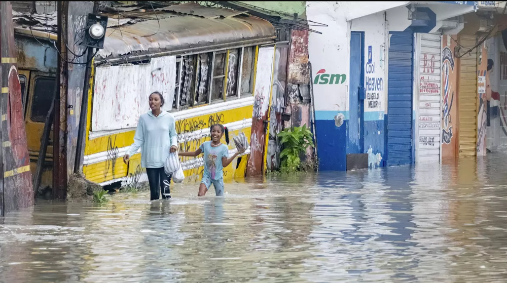 Storm Franklin hits Dominican Republic with waist-high waters