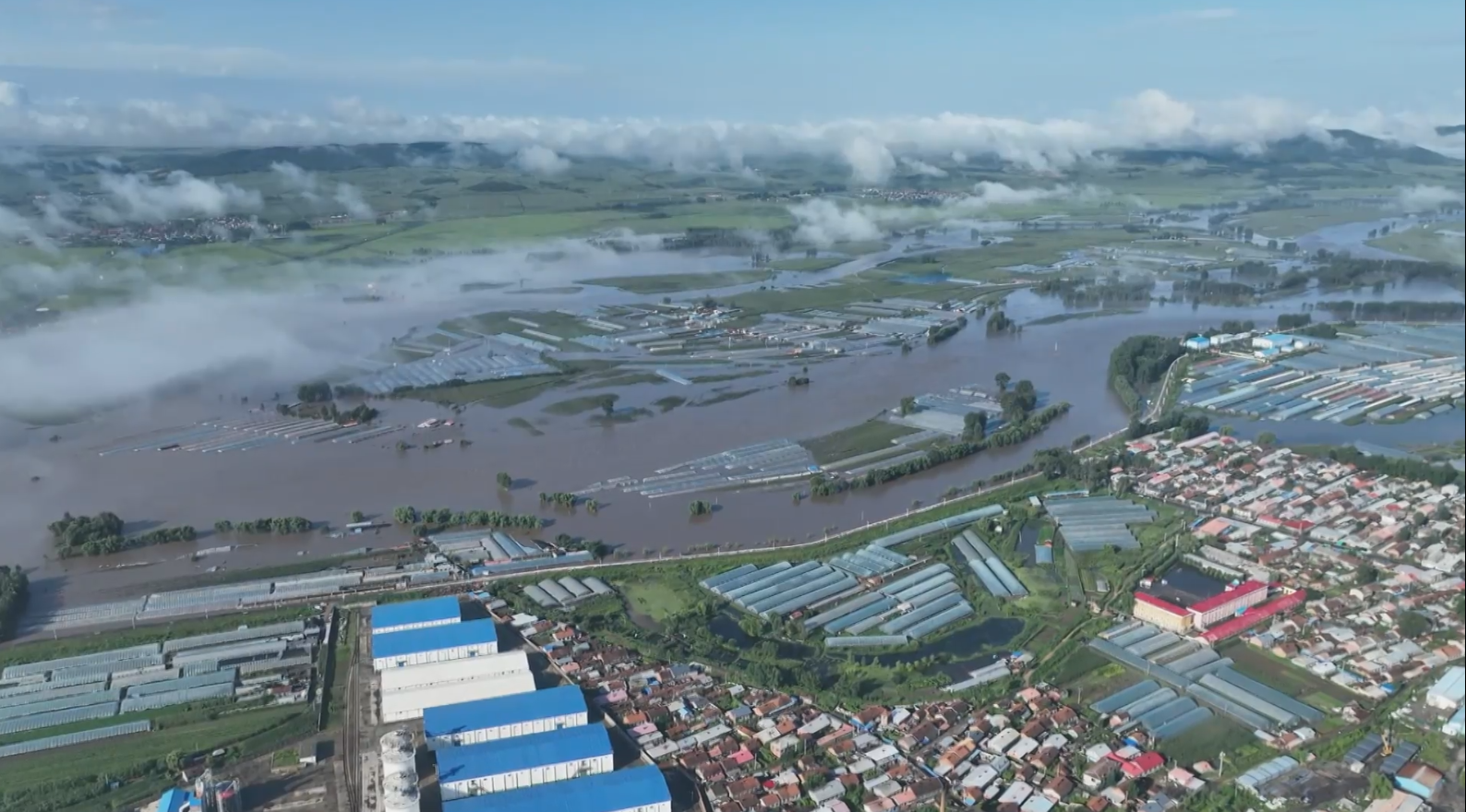 Typhoon Doksuri in China triggers heavy rainfall, submerging houses and farms