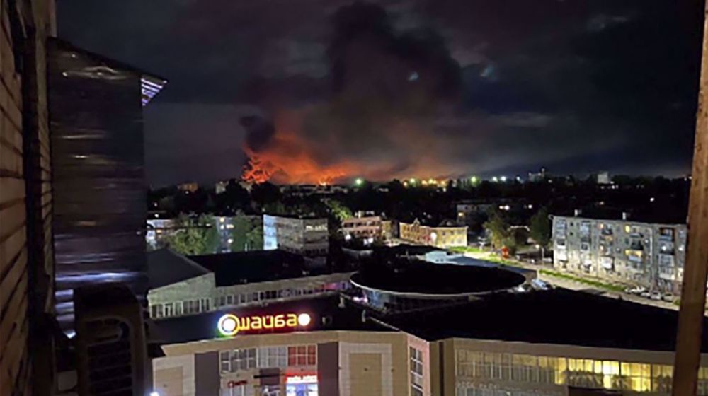 Ukraine says Pskov airport attacked from inside Russia