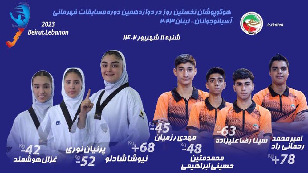 Iran strikes 7 medals in Asian Junior Taekwondo Championships