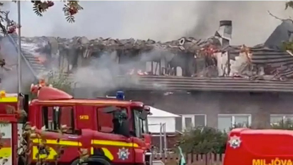 Suspected arson attack severely damages mosque in southeastern Sweden