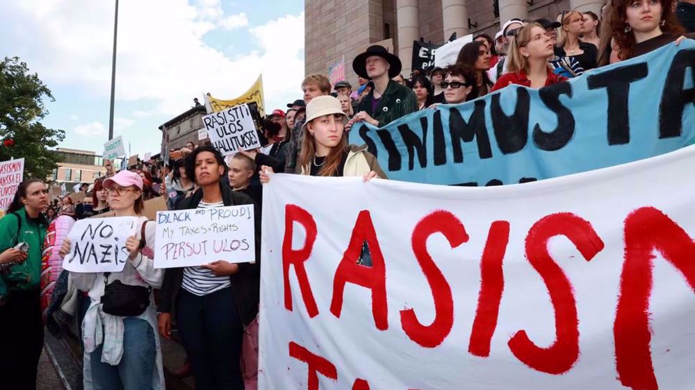 Thousands protest against Finland’s rightist government, racism in Helsinki 