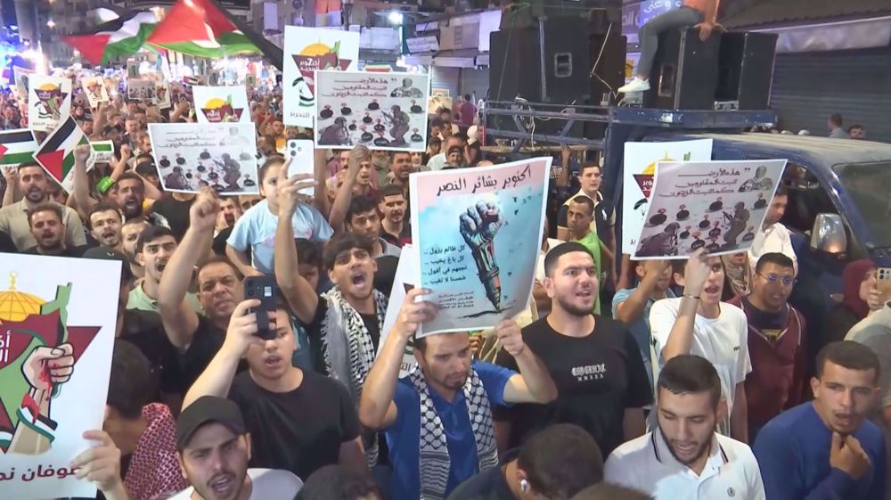 Rally held in Amman in solidarity with Gaza
