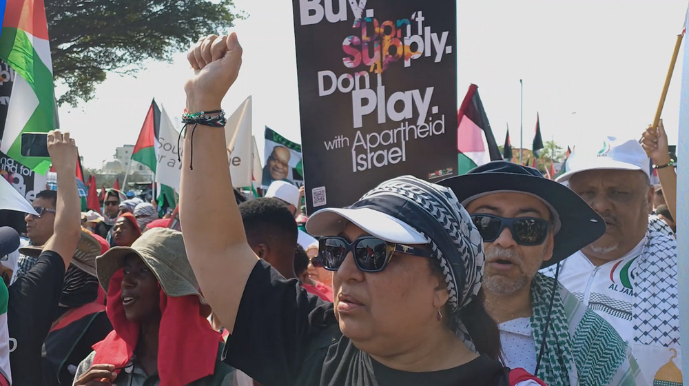 South Africa demonstrators call for Israeli embassy shutdown
