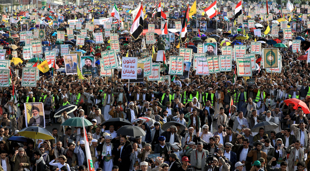 Protests erupt across Yemen in support of resistance front