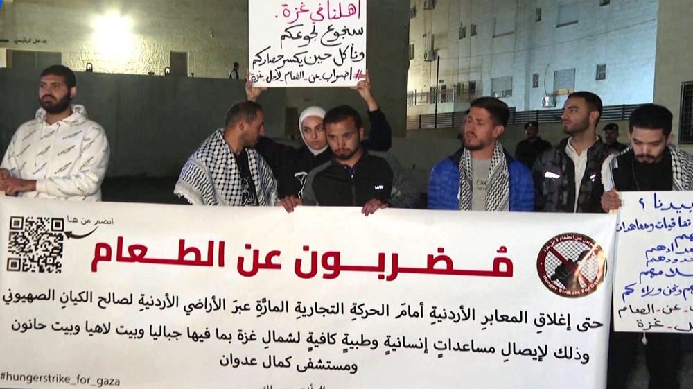 Jordan hunger strikers demand resumption of Gaza aid distribution  