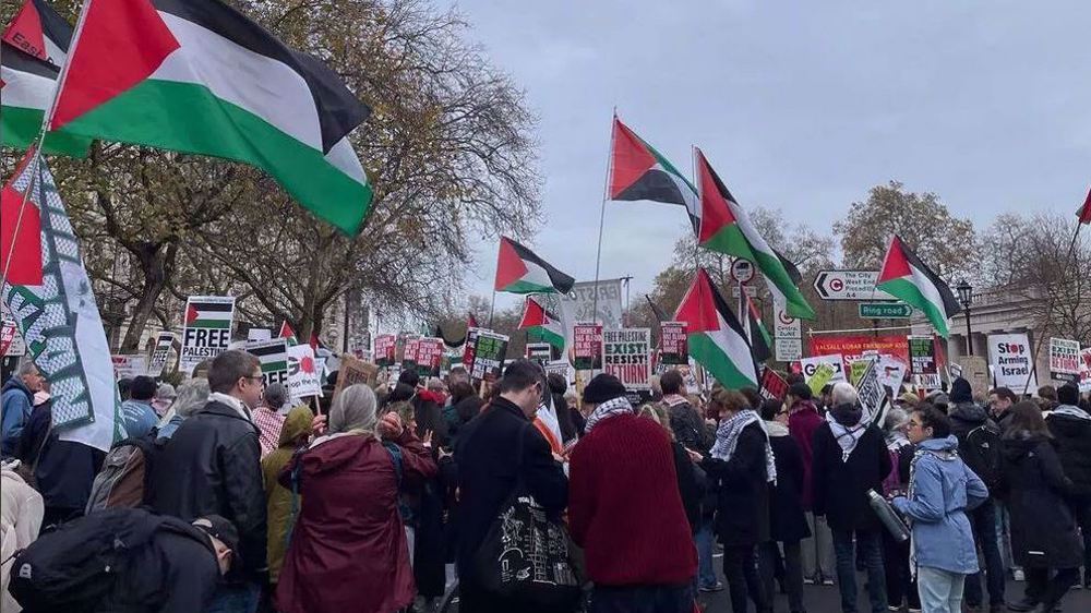 Over 125,000 protesters flood London streets in pro-Palestine demonstration
