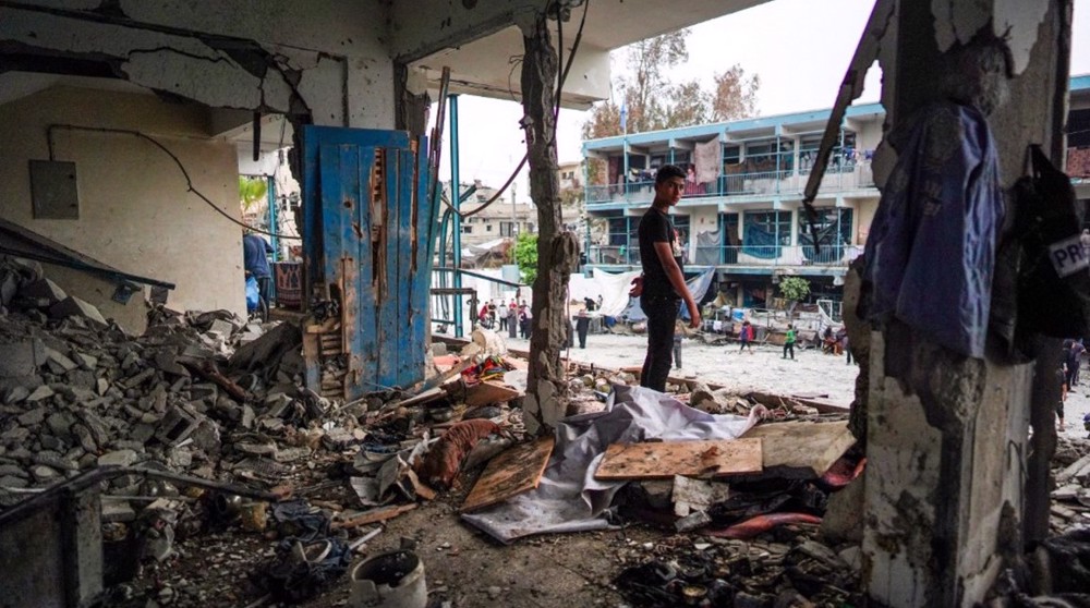 Nouveau crime israélien à Gaza, l’école Al-Majda Waseela bombardée