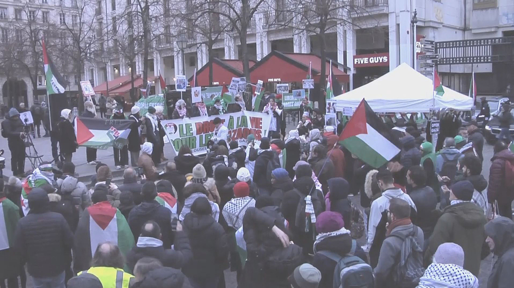NGO's rally in Paris in solidarity with Palestine 