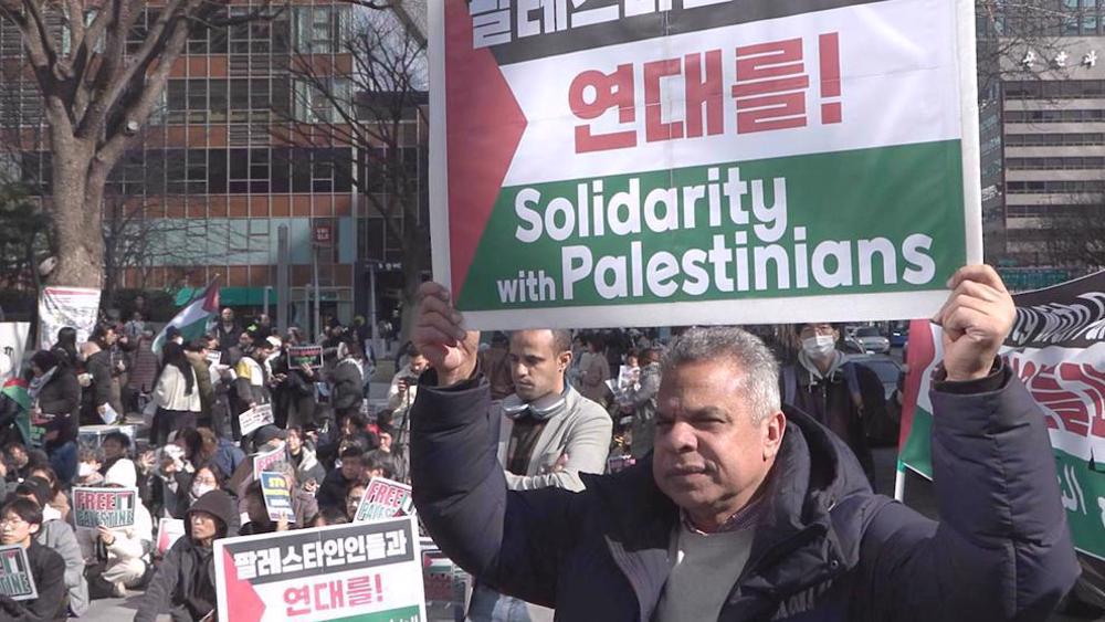 Corée du Sud : des manifestants pro-palestiniens dans les rues de Séoul
