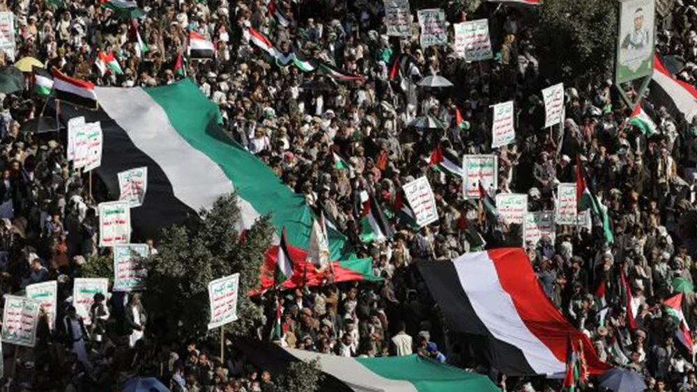 Les Yéménites expriment leur soutien indéfectible aux Palestiniens