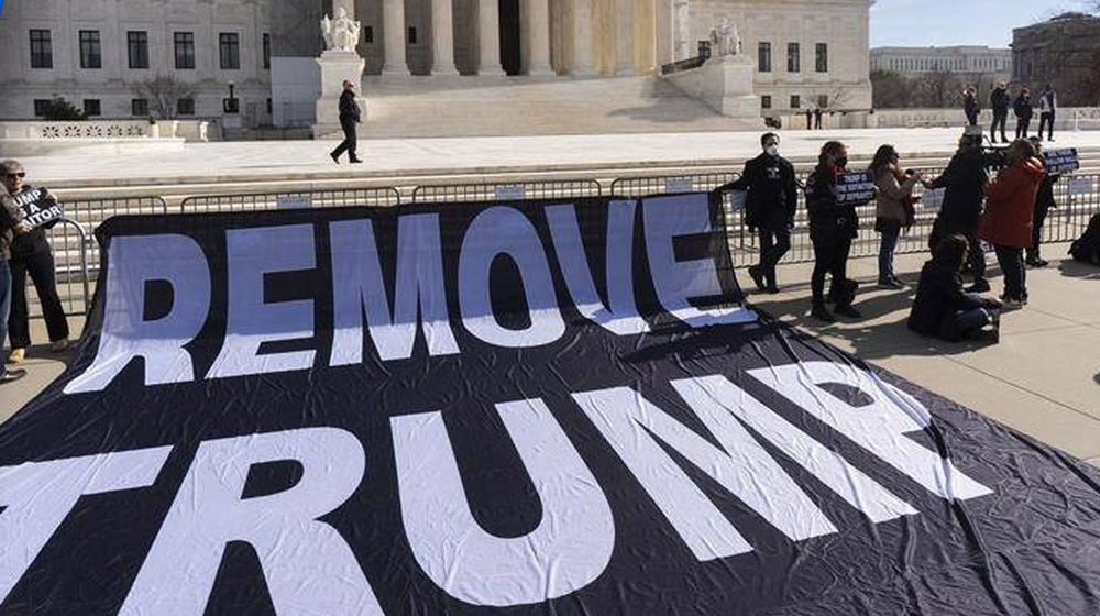 Supreme Court starts ‘insurrection’ ban trial in Trump case