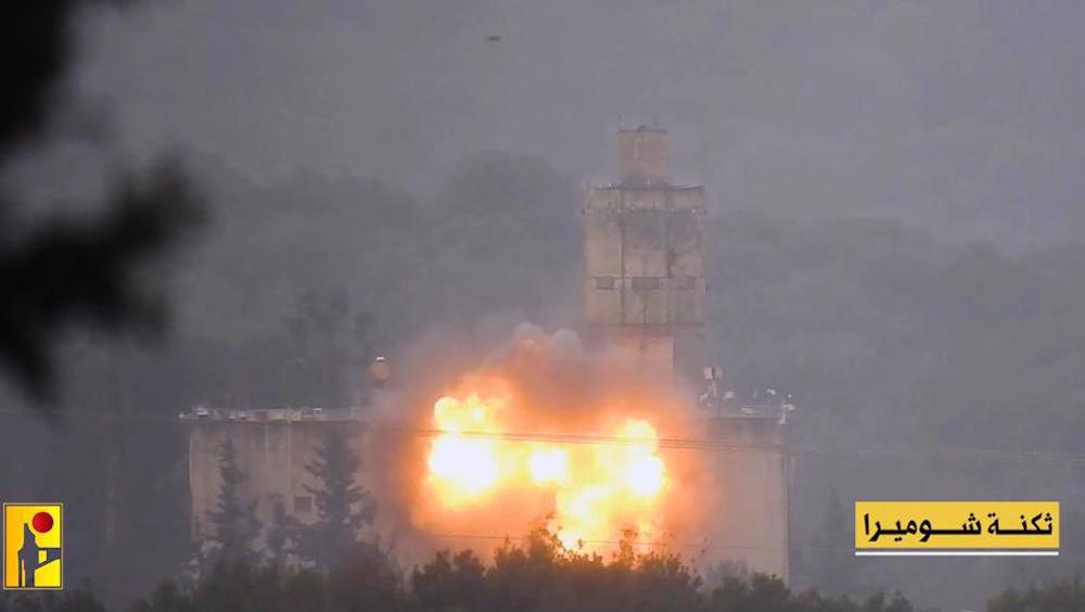 Hezbollah strikes Israeli military sites with dozens of rockets