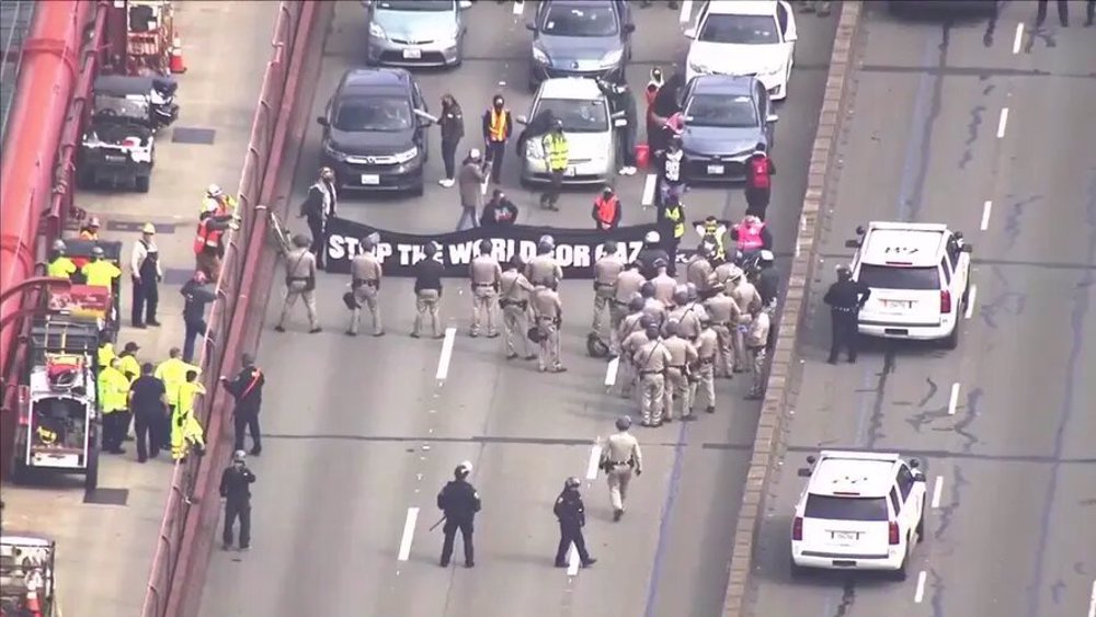 États-Unis: les manifestants pro-palestiniens ont bloqué des routes