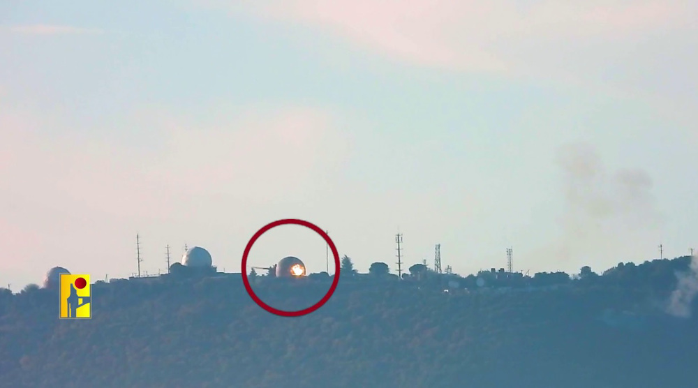 Dozens of Hezbollah rockets hit Israeli regime's Meron Air Base
