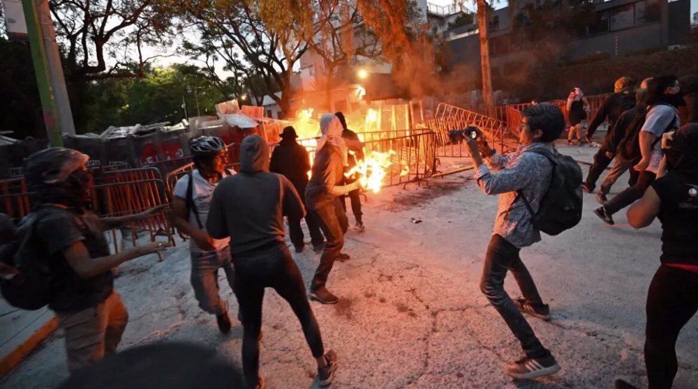 Israeli embassy in Mexico on fire as protesters express anger over Rafah massacre
