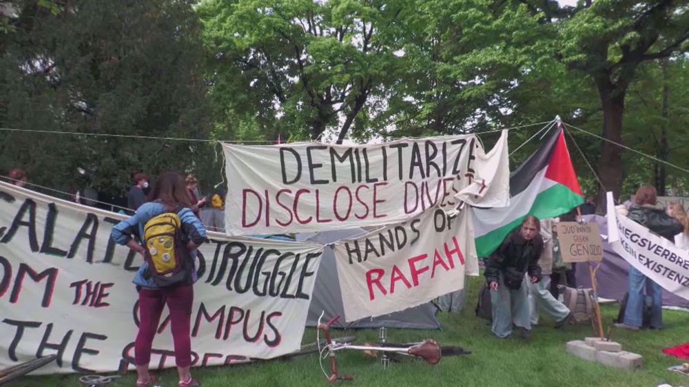 Les étudiants autrichiens poursuivent leur campement pro-Gaza