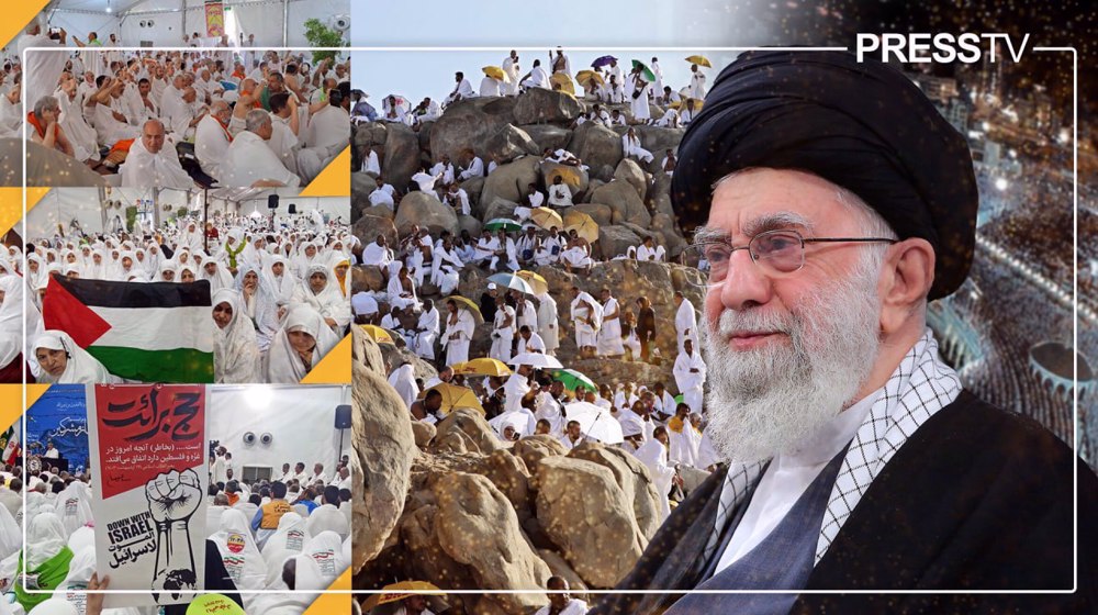 Photos: Leader’s Hajj message on Gaza resonates with pilgrims at Mount Arafat