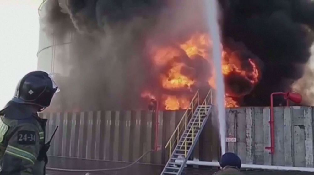 Oil depots on fire in Russia's Rostov region after drone attack: Officials  