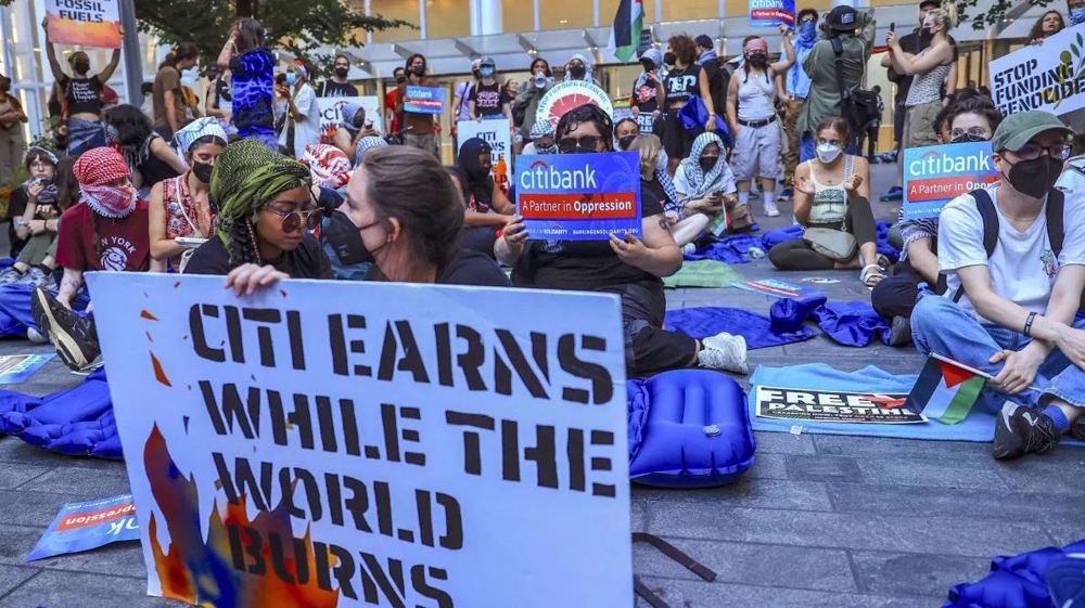 New York protesters besiege Citigroup HQ over ties with Israel  