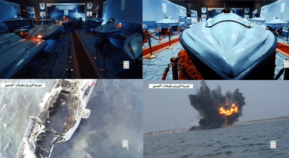 Yemeni army releases footage of drone boat strike for fitst time 