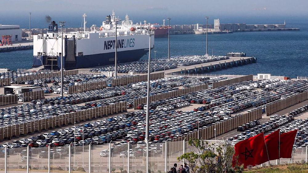 Accostage d'un navire de guerre israélien à Tanger au Maroc 