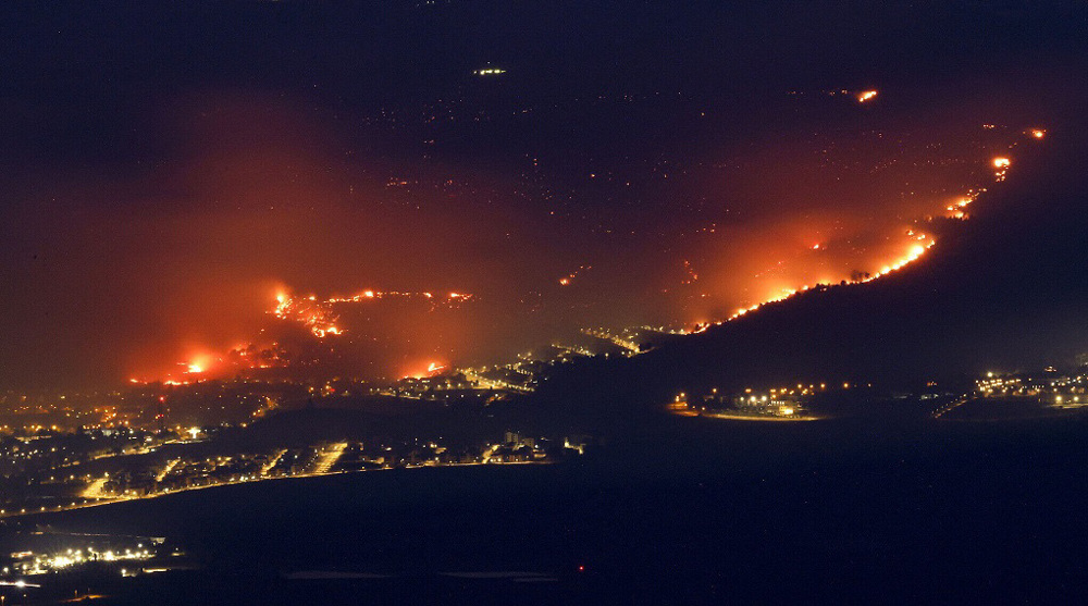Massive fire in northern occupied territories after Hezbollah's reprisal attacks