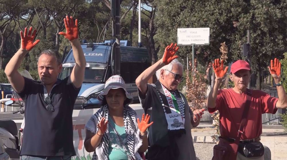 Protesters demand Italy stop supporting Israel's genocide in Gaza