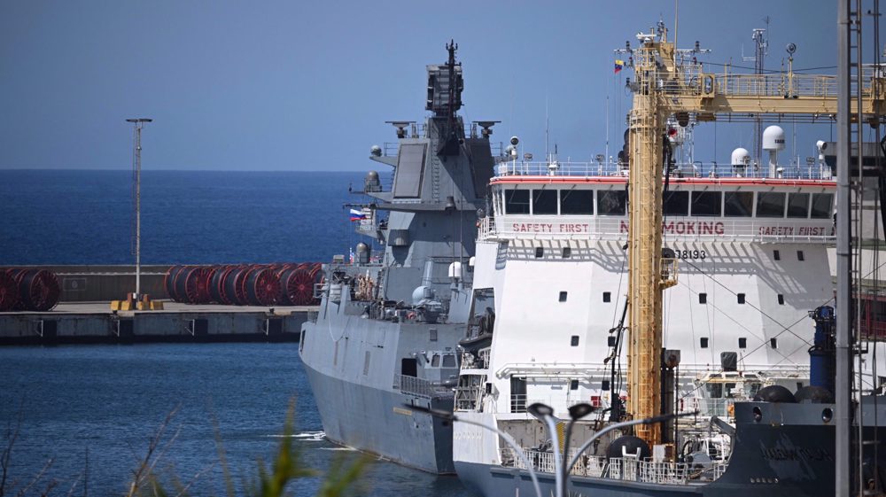 Russian military vessels dock in Venezuela