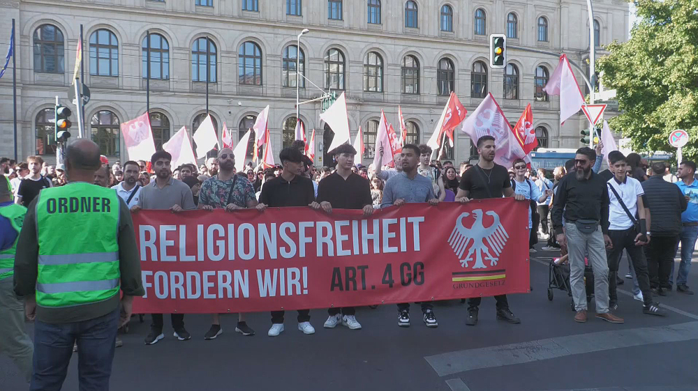 Protesters in Berlin demand 'Hands off Our Mosques'