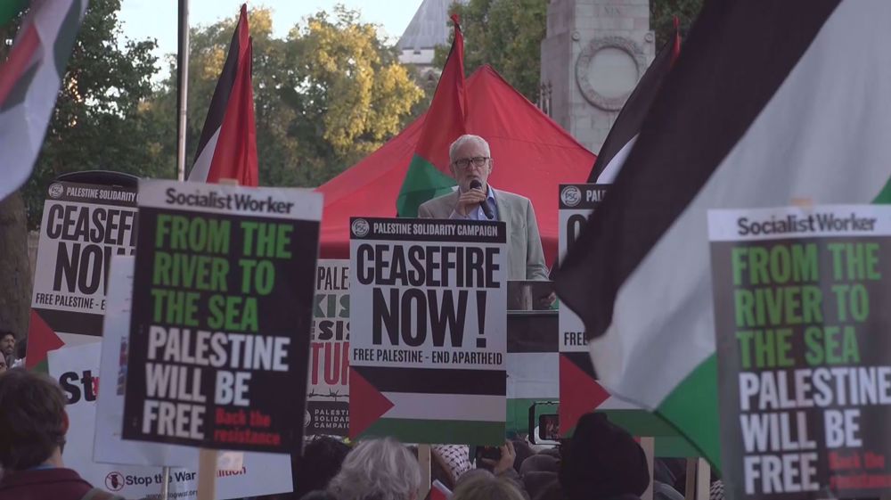 London pro-Palestine rally urges end to UK arms supplies to Israel