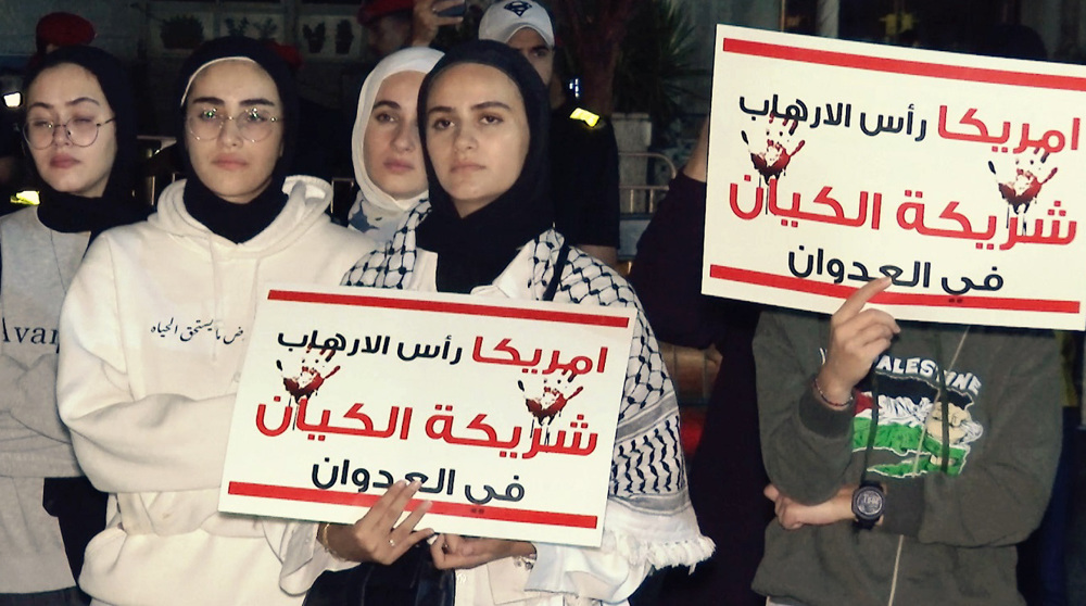 Jordanians stage protest, slamming US support for Israel’s genocide in Gaza