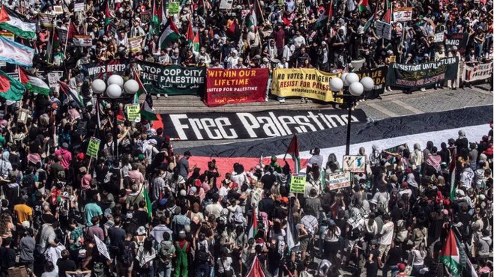 'Flood NYC for Gaza': Arrests made as thousands rally in solidarity with Palestine 