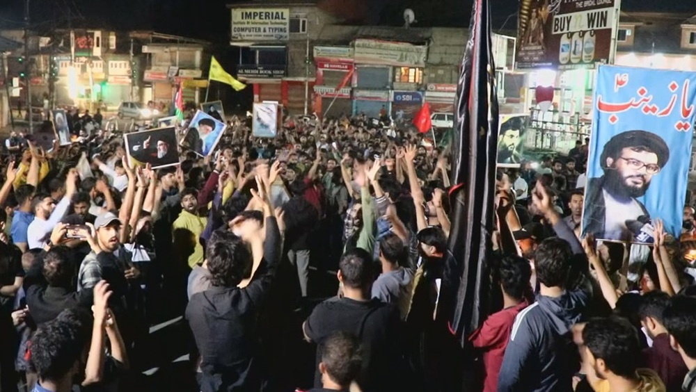 Manifestations au Cachemire contre l'assassinat de Nasrallah