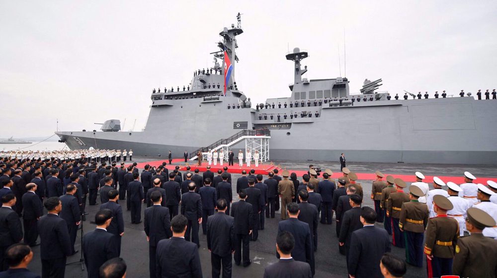 North Korea’s Kim inspects new destroyer built to ‘punish provocations’