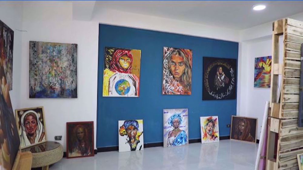 Refugees in Ethiopia showcase their artworks in an exhibition