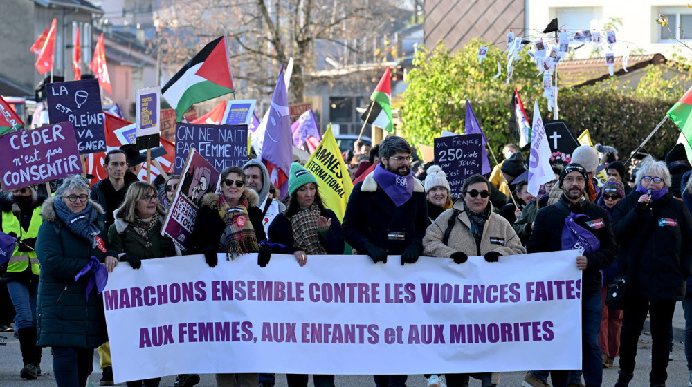 Marche contre les violences faites aux femmes en France