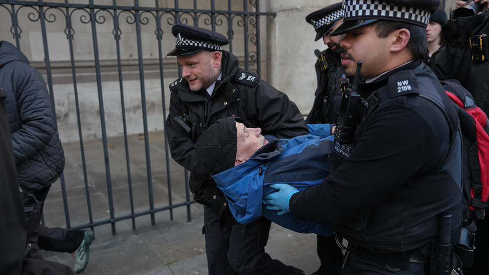 Protestors arrested at High Court as Palestine Action fights UK proscription 