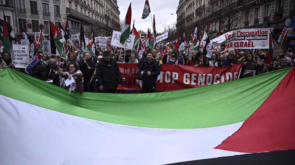 Tens of thousands march for Palestine in Paris