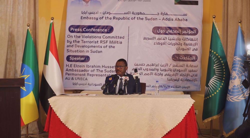 Sudan's ambassador urges global action against RSF for war crimes