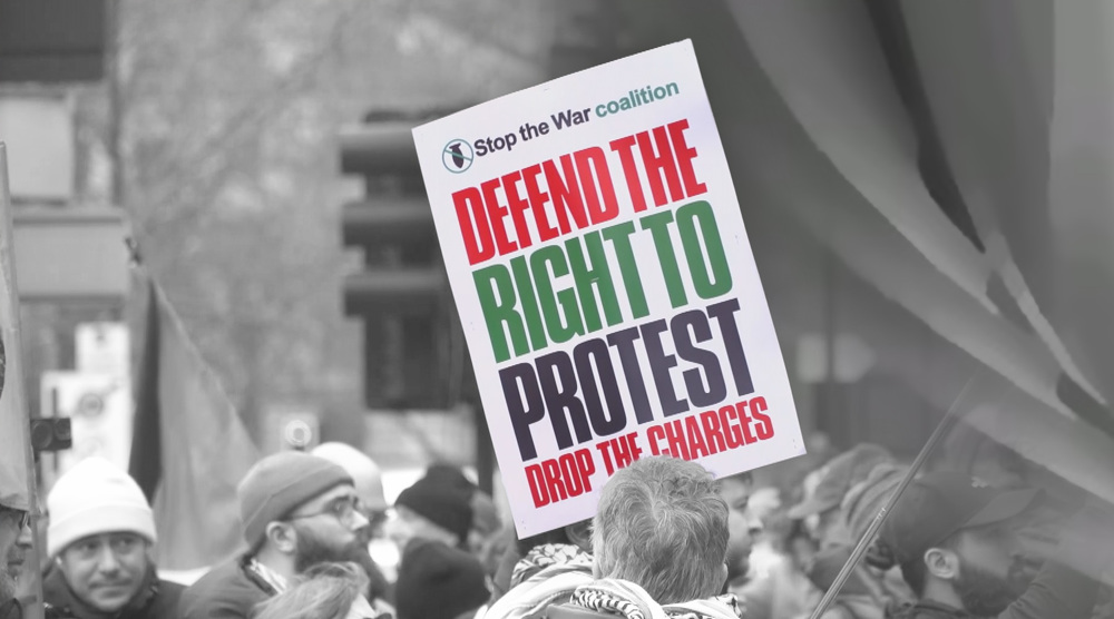 Palestine solidarity march acrivist in court for organizing 'illegal' demo