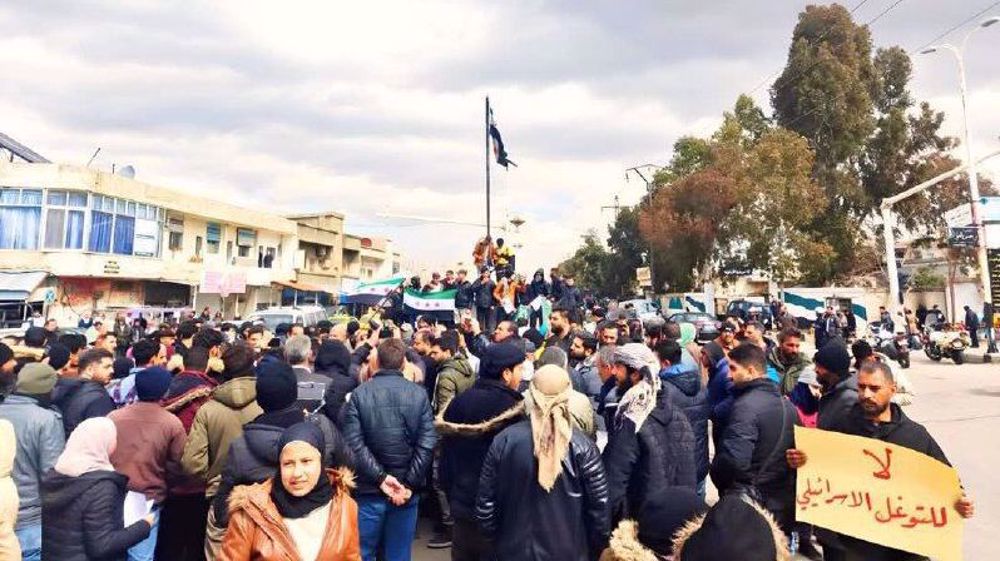 Angry Syrians take to streets after Israel says it won’t allow Syrian forces in occupied south