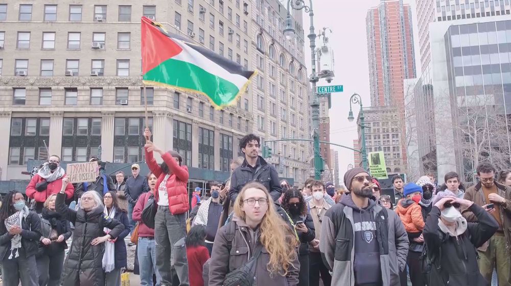 Protesters in New York slam Mahmoud Khalil’s detention
